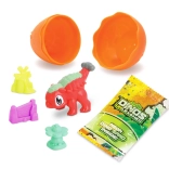 Dino-overraskelse med figur og neon-sand