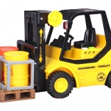 Gul-sort gaffeltruck med effekter