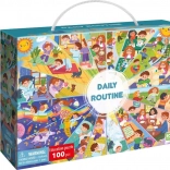 Puslespil Daglige Rutiner 100 brikker