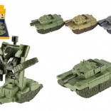 Transformerende tank/robot plast 14 cm på friktionshjul