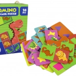 logisk spil Dinosaur Domino Puslespil