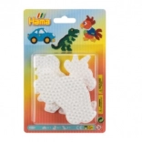 Underlag til strygeperler med motiver Auto, Papegøje og Dinosaur