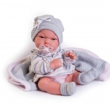 Realistisk babydukke med fuld vinylkrop 33 cm ANTONIO JUAN