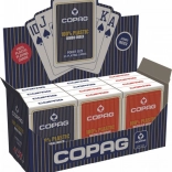 Plastiske pokerkort PKJ – røde, stor indeks