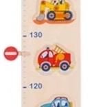 træ-vækstmåler med køretøjsmotiv fra GOKI