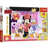 Puslespil 100 brikker Minnie og Glitter