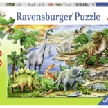 Ravensburger puslespil forhistorisk liv 60 brikker