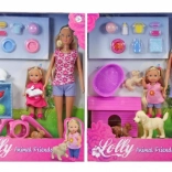 Steffi og Evi med dyr