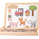 Magnetisk og tør-sletbar tavle til børn