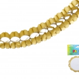 Guld papirguirlande 3,6 m