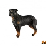 Plast hundefigur Rottweiler 8cm