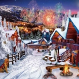 Puslespil Vinterglæder 1000 brikker