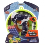 Skumpistol med sugekop-ammunition og målskive