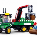 Sluban Gård Traktor med anhænger til stammer