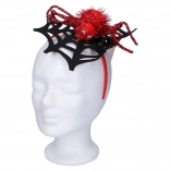 Hårbøjle med edderkoppespind og edderkop