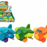 Optræksfly med øjne – viftende vinger, plast 8 cm, mix af farver