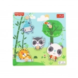 FISHER-PRICE træpuslespil med jungletema, 5 brikker
