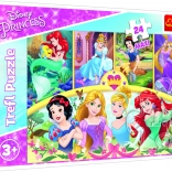 Puzzle Maxi 24 brikker – DISNEY prinsesser, mindernes magi