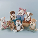 Doudou plyslegetøj med bidering