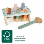 Small foot safari bankebænk i træ