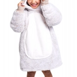 Varm hættetrøje tæppe med hætte Kanin til børn