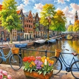 Puslespil Amsterdamske Tulipaner 1000 Brikker