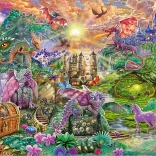 Puslespil Fortryllet dragerige 1000 brikker SCHMIDT