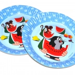 Festen tallerken Mulvarpen og venner 18 cm