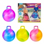 Hoppebold med håndtag 45 cm farverig