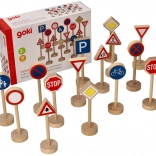 Goki trætrafikskilte, sæt med 15 stk.