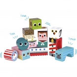 Vilac træ-lydklodser med havmotiv, 11 stk.