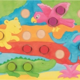 Indsætningsspil med terning Farver GOKI