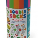 Kreativt sokkesæt til farvelægning i rør