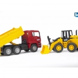 Bruder lastbil MAN tipvogn og frontlæsser FR130