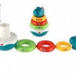 Vippende dinosaur med stabelringe (pyramide) 16 cm