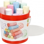 GOKI farvede fortovskridt i spand, 15 stk.