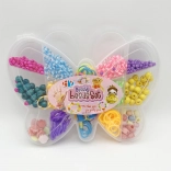 Sæt med elastikker og perler til fremstilling af Loom Band-armbånd, 338 stk.