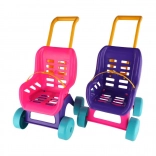 Teddies dukkevogn Buggy Sport pink‑lilla