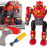 Skruerobot med boremaskine, skruetrækker, lys og lyde – rød