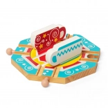 Bigjigs Rail Drejespor med Tekop-Motiv