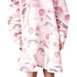 Varm hoodiedecke med hætte COZY NOXXIEZ med slikprint