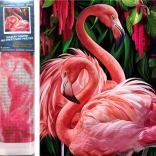 Diamond maleri Flamingoer 30x40cm