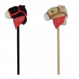 Plyshest på pind med lyd 80 cm, sort