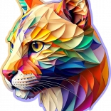 Træpuslespil WOODEN CITY farverig puma 150 brikker