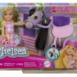 Barbie Chelsea på pony – ridelegesæt med hjelm