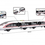 Sjov tog med magneter, lys og lyd