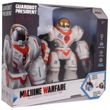 Multifunktionel hvid og orange fjernstyret robot