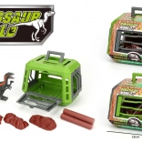 Dinosaurfigur 16 cm i bur med tilbehør