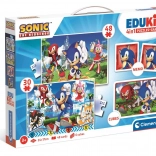 Clementoni Samling af spil Sonic 4 i 1