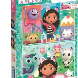 puslespil 2×60 brikker Gabbys magiske hus